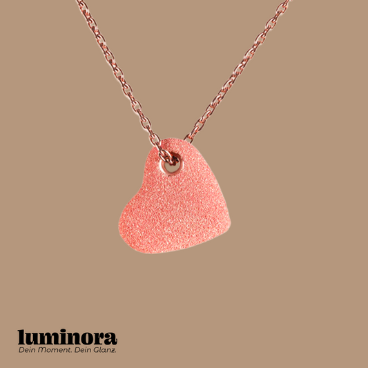 Kette | Sternenglanz rosa | Rotgold | Herz